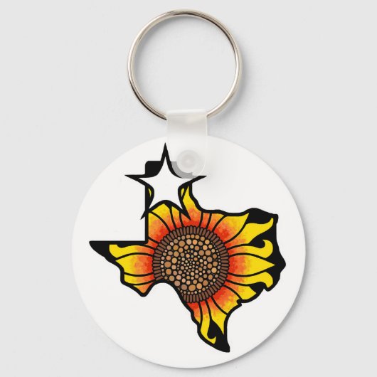 amarillo TEXAS-ontwerp 2 Sleutelhanger (Voorkant)