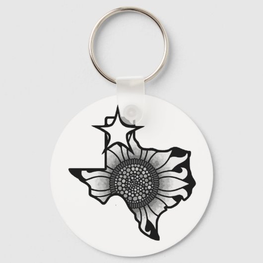 amarillo TEXAS-ontwerp Sleutelhanger (Voorkant)