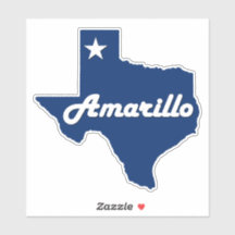 Amarillo, Texas Panhandle City State Map
