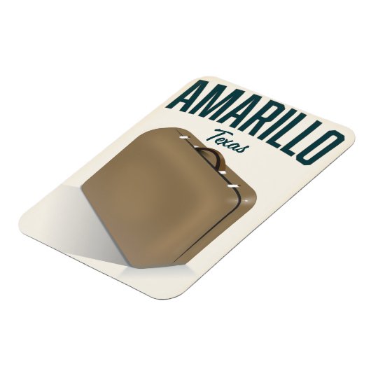 Amarillo texas reisposter magneet (Linkerzijde)
