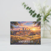 Amarillo Texas Reizen Briefkaart (Staand voorkant)