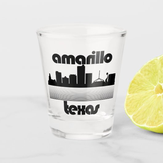 Amarillo Texas Shot Glas (Voorkant)