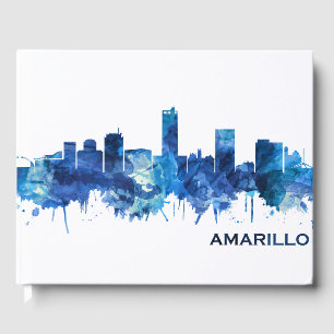Amarillo Texas Skyline Blue Gastenboek