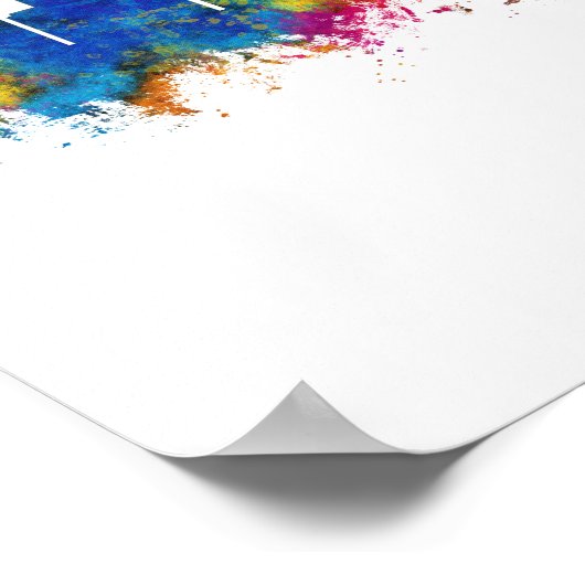 Amarillo Texas Skyline Poster (Hoek)