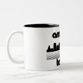 Amarillo Texas Tweekleurige Koffiemok (Links)