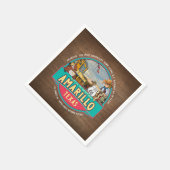 AMARILLO TEXAS US ROUTE 66 DECOUPAGE PAPIER SERVET (Hoek)