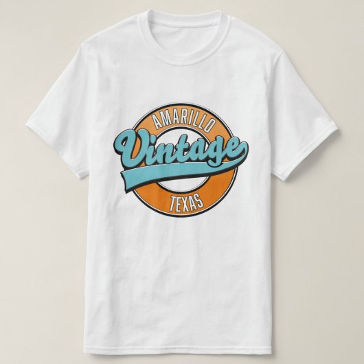 Amarillo Texas vintage logo T-shirt (Design voorkant)