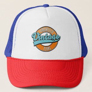 Amarillo Texas vintage logo Trucker Pet