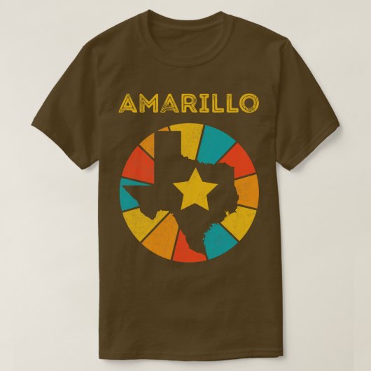 Amarillo Texas Vintage Nistress Souvenir 1 T-shirt (Design voorkant)