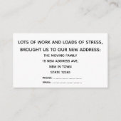 Amarillo Texas We hebben nieuwe adres Kaart verpla (Achterkant)