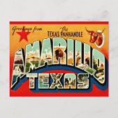 Amarillo TX ansichtkaart Briefkaart (Voorkant)