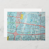 AMARILLO, TX  Map Briefkaart (Voorkant / Achterkant)