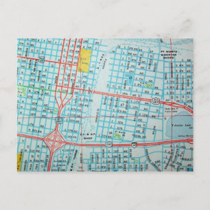 AMARILLO, TX  Map Briefkaart