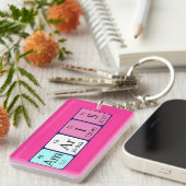 Amaris periodieke lijst naam het sleutelwoord sleutelhanger (Voorkant Rechts)