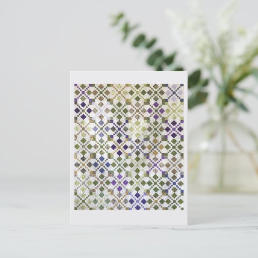 Amarna Quilt Briefkaart (Staand voorkant)