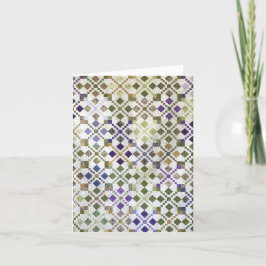 Amarna Scrappy Quilt gepersonaliseerd Wenskaart Feestdagen Kaart