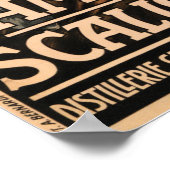 AMARO SCALIGERO Knight Italiaanse liqueur ad Poster (Hoek)