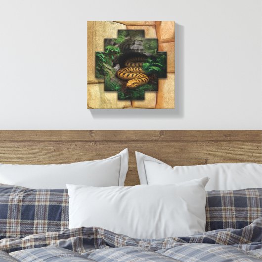 Amaru - Canvas Wrap Muurkunst Afdruk (Insitu (Slaapkamer))