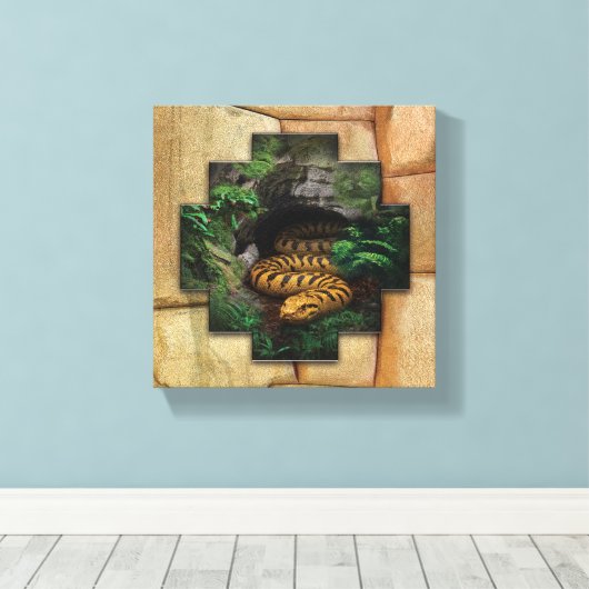 Amaru - Canvas Wrap Muurkunst Afdruk (Insitu (Houten vloer))