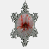  Amarylis Tin Sneeuwvlok Ornament (Links)