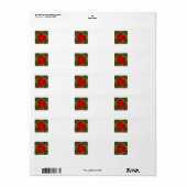 Amaryllis adreslabels etiket (Full Sheet)