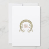 Amaryllis Art Nouveau Shower for the Bride-to-Be Kaart (Achterkant)