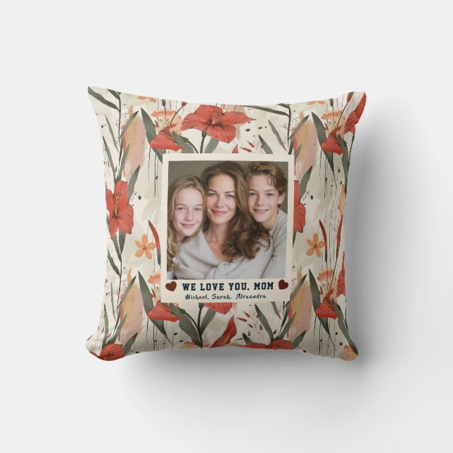 Amaryllis Beste Kat Moeder Kantoor Decoratie Botan Kussen (Voorkant)
