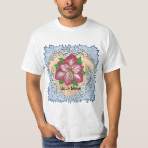 Amaryllis bloemen in handen t-shirt