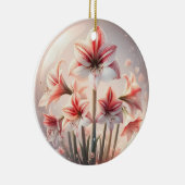 Amaryllis bloemen keramisch ornament (Rechts)