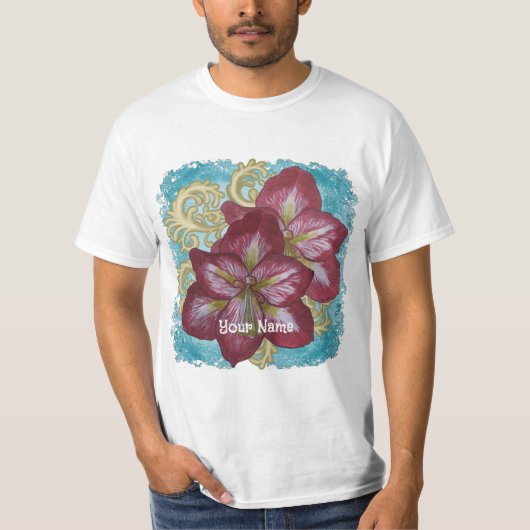 Amaryllis bloemen Rondo T-shirt (Voorkant)