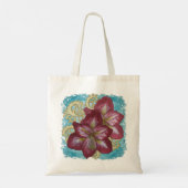 Amaryllis bloemen Rondo Tote Bag (Achterkant)
