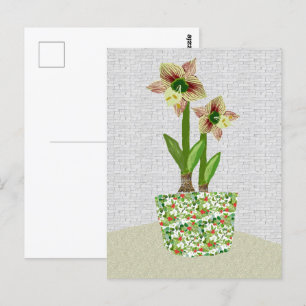 Amaryllis-Briefkaart Briefkaart