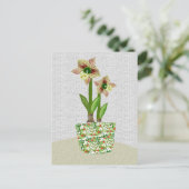 Amaryllis-Briefkaart Briefkaart (Staand voorkant)
