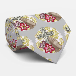 Amaryllis Christelijk Cross Stropdas