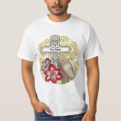 Amaryllis Christelijk Cross T-shirt (Voorkant)