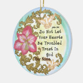 Amaryllis Christelijk vertrouwen Keramisch Ornament (Links)