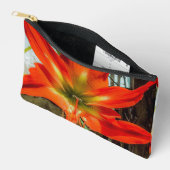 Amaryllis Closeup Accessory Pouch Etui (Open)