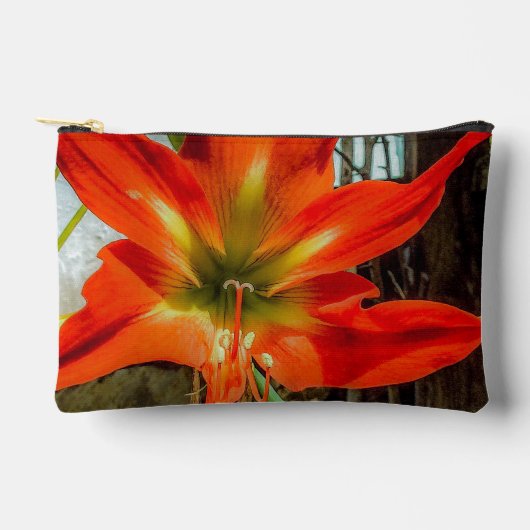Amaryllis Closeup Accessory Pouch Etui (Voorkant)