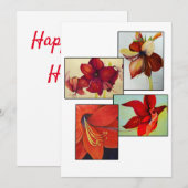 Amaryllis Collage Wenskaart (Voorkant / Achterkant)