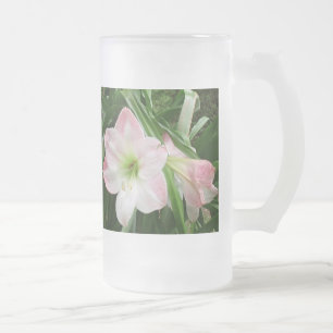 Amaryllis Dancing! Frosted Beverage Glass Matglas Bierpul