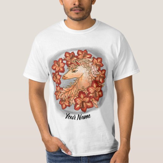 Amaryllis Eenhoorn  T-shirt (Voorkant)