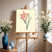 Amaryllis Equestre, Bloem Botanisch Poster