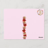Amaryllis Floral Briefkaart (Achterkant)