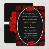 Amaryllis flower bruiloft kaart (Voorkant / Achterkant)