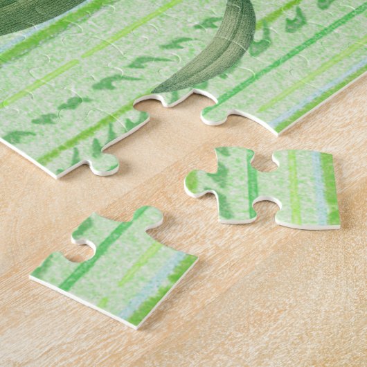  Amaryllis Flower Retro Art Legpuzzel (Zijkant)