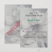 AMARYLLIS FLOWER  RSVP-KAARTEN RSVP KAARTJE (Voorkant / Achterkant)