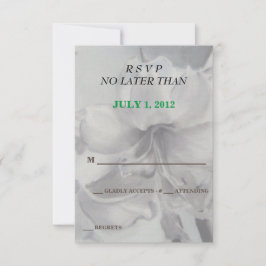 AMARYLLIS FLOWER  RSVP-KAARTEN RSVP KAARTJE