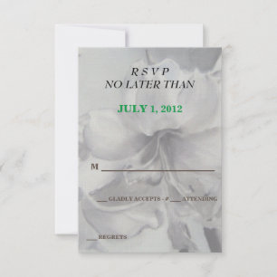 AMARYLLIS FLOWER  RSVP-KAARTEN RSVP KAARTJE