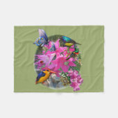 Amaryllis-flower Tuinvergadering Fleece Deken (Voorkant (Horizontaal))