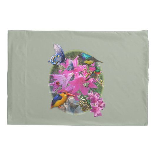 Amaryllis-flower Tuinvergadering Kussensloop (Achterkant)